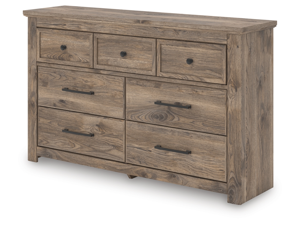 Rusticott King Poster Bed, Dresser and Nightstand - image 6