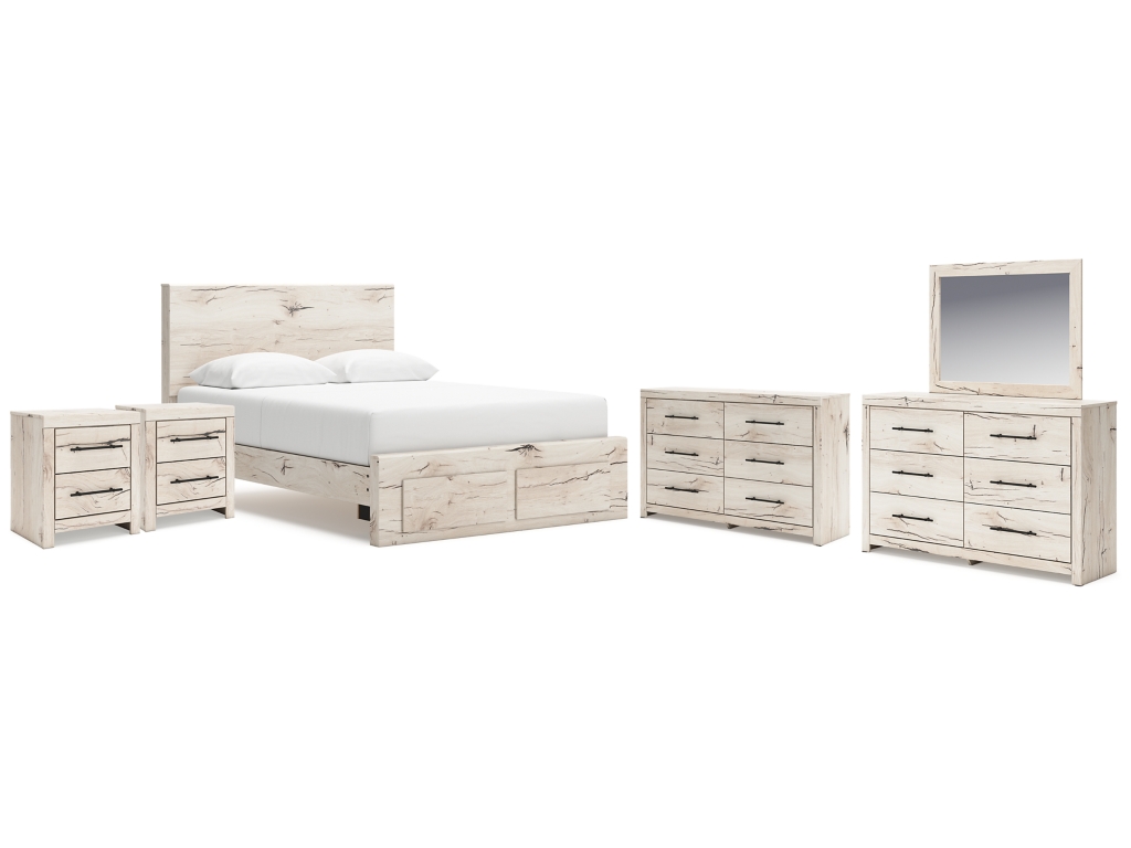 Lawroy Queen Storage Bed, 2 Dressers, Mirror and 2 Nightstands - main image