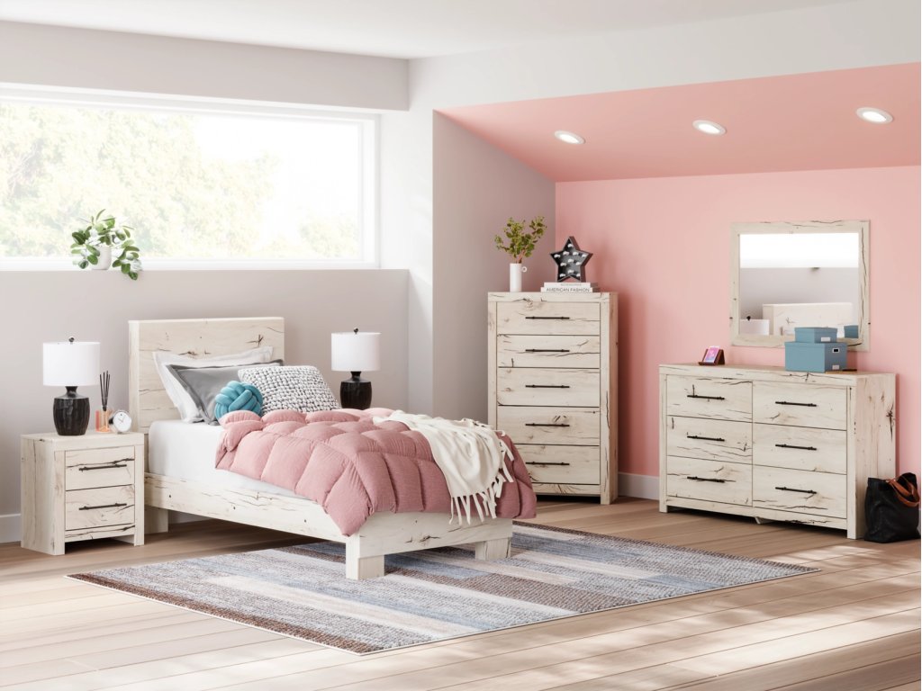 Lawroy Twin Panel Bed, Dresser and Mirror - image 11