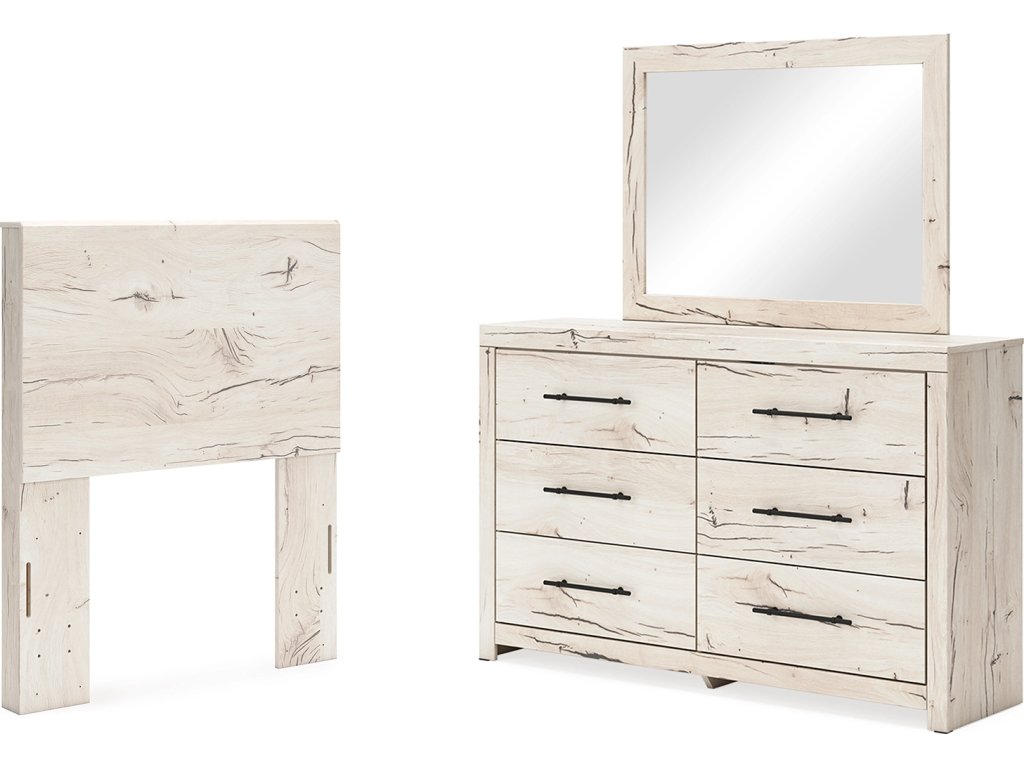 Lawroy Twin Panel Headboard, Dresser and Mirror - main image