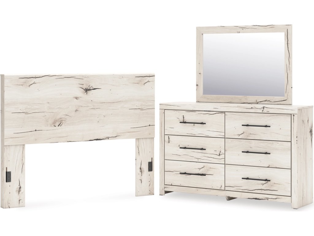 Lawroy Queen Panel Headboard, Dresser and Mirror - main image