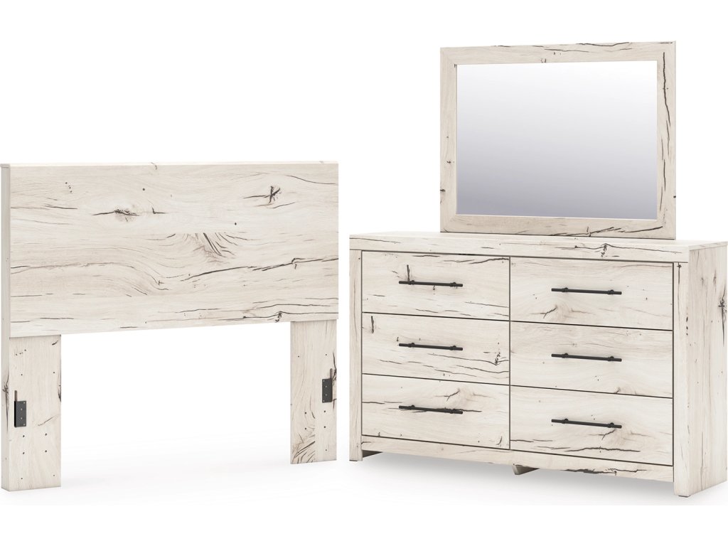 Lawroy Full Panel Headboard, Dresser and Mirror - main image
