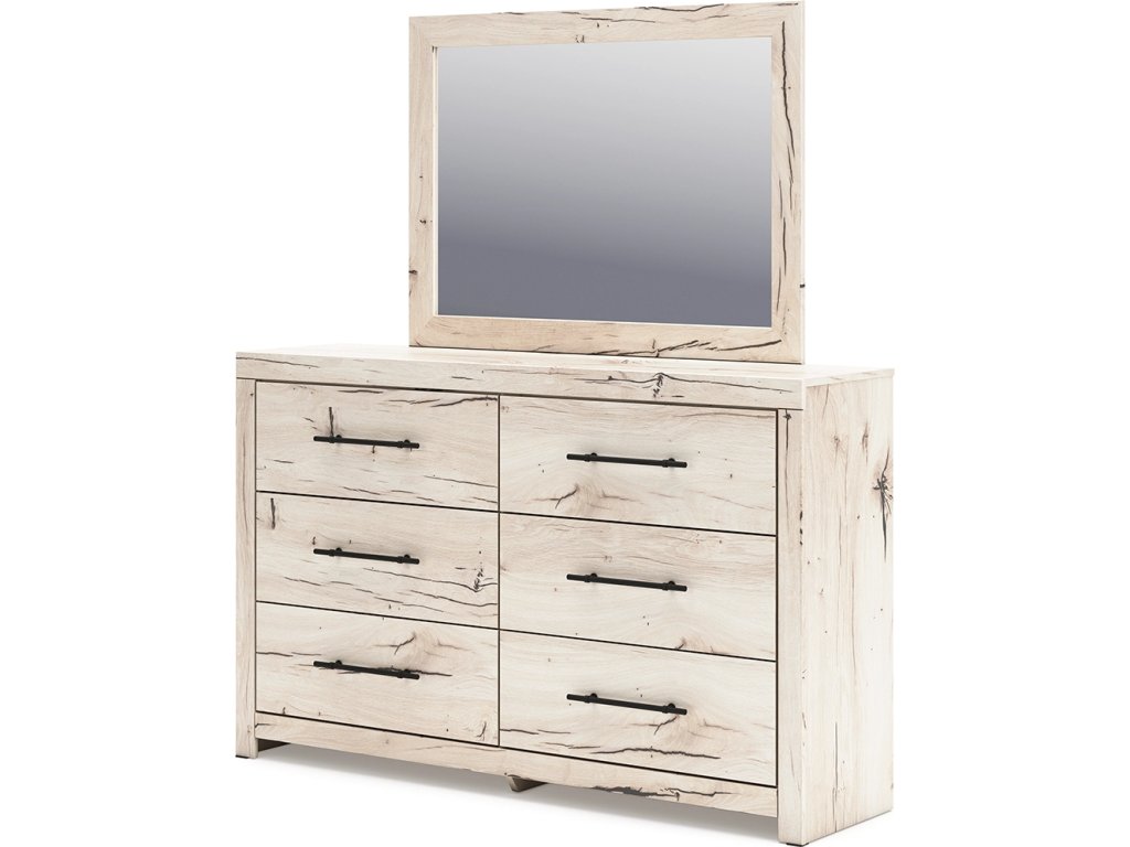 Lawroy King Panel Bed, Dresser and Mirror - image 4