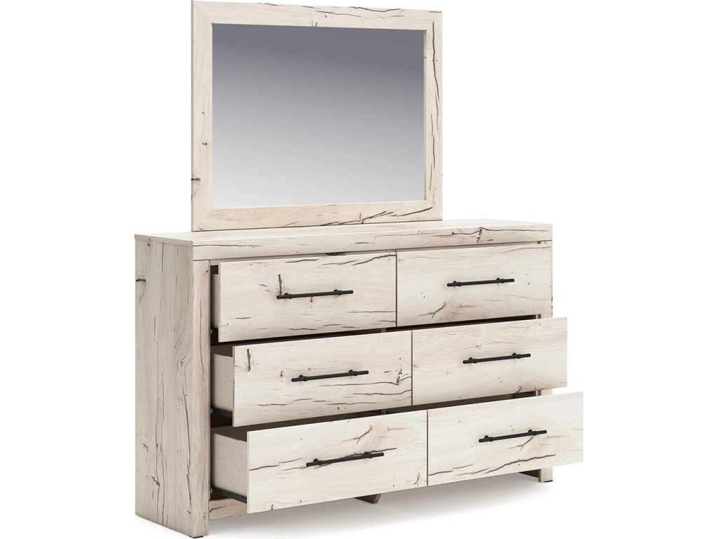 Lawroy Twin Panel Bed, Dresser and Mirror - image 3