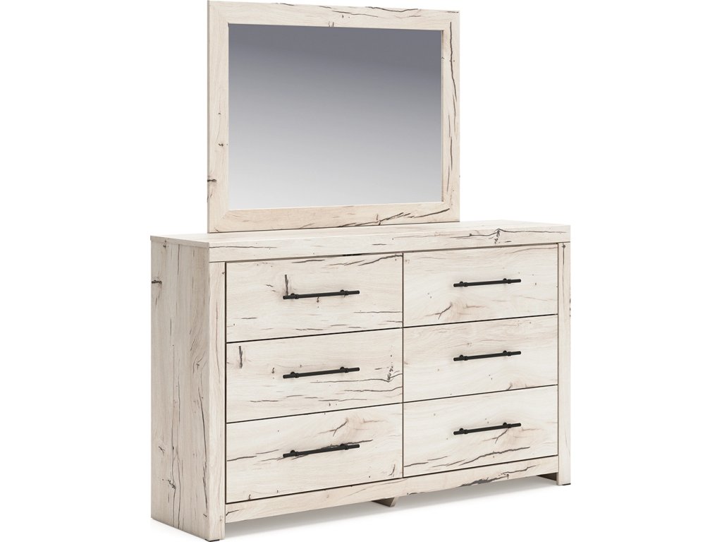 Lawroy Twin Panel Bed, Dresser and Mirror - image 2