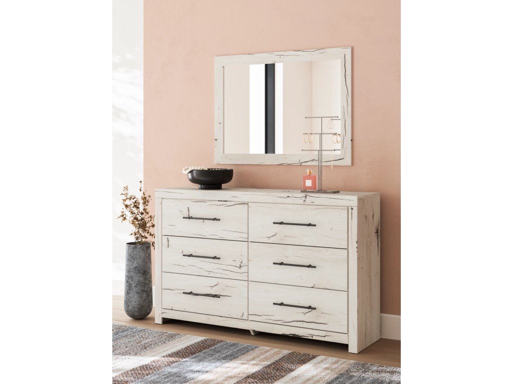 Lawroy Twin Panel Bed, Dresser and Mirror - image 12
