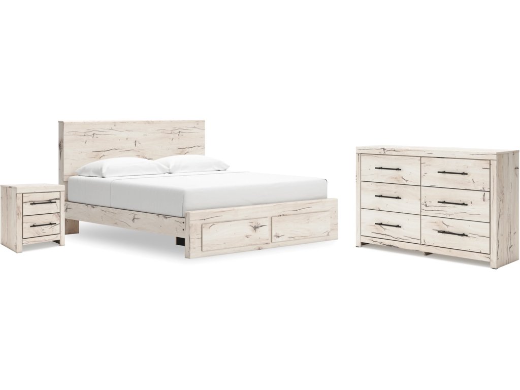 Lawroy King Storage Bed, Dresser and Nightstand - main image