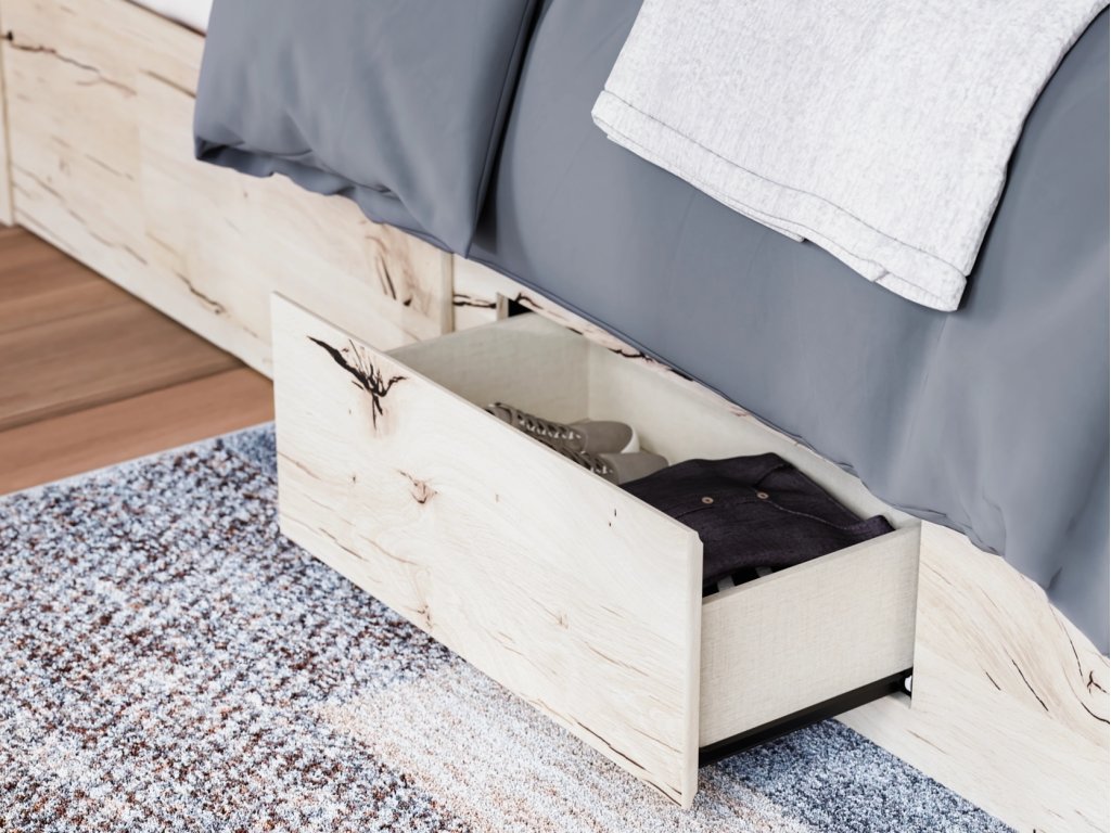 Lawroy Queen Panel Bed with Storage, Dresser and Mirror - image 18