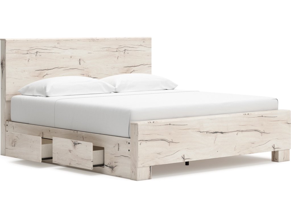 Lawroy King Panel Bed with Storage, Dresser and Mirror - image 9