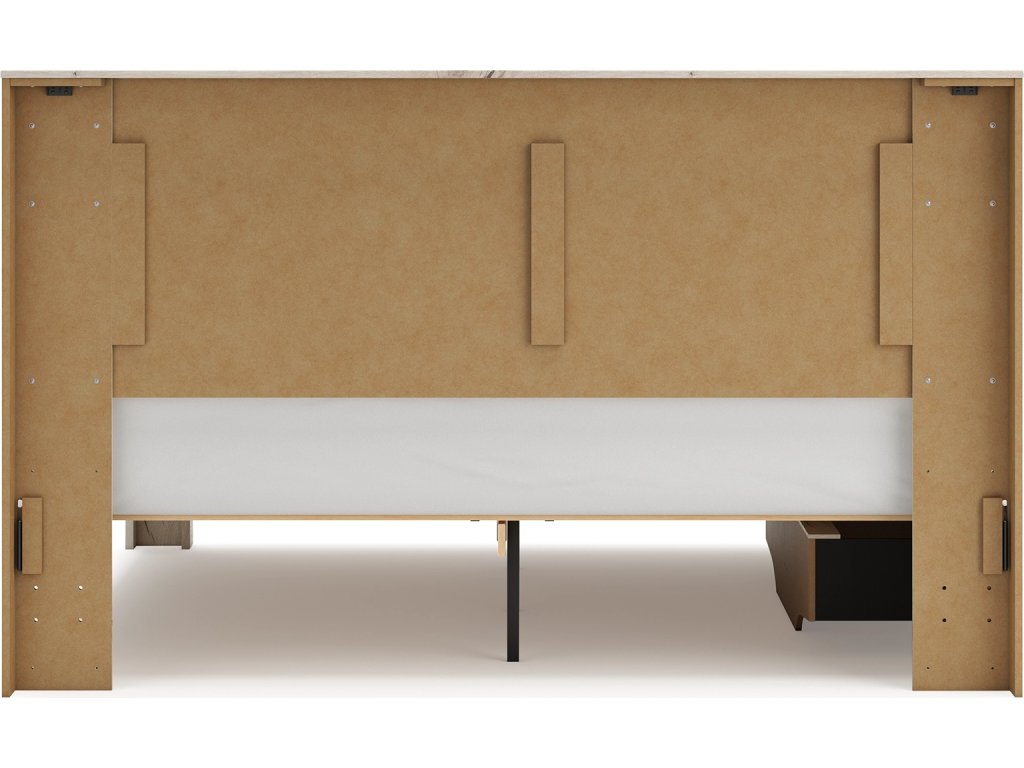 Lawroy King Panel Bed with Storage, Dresser and Mirror - image 17