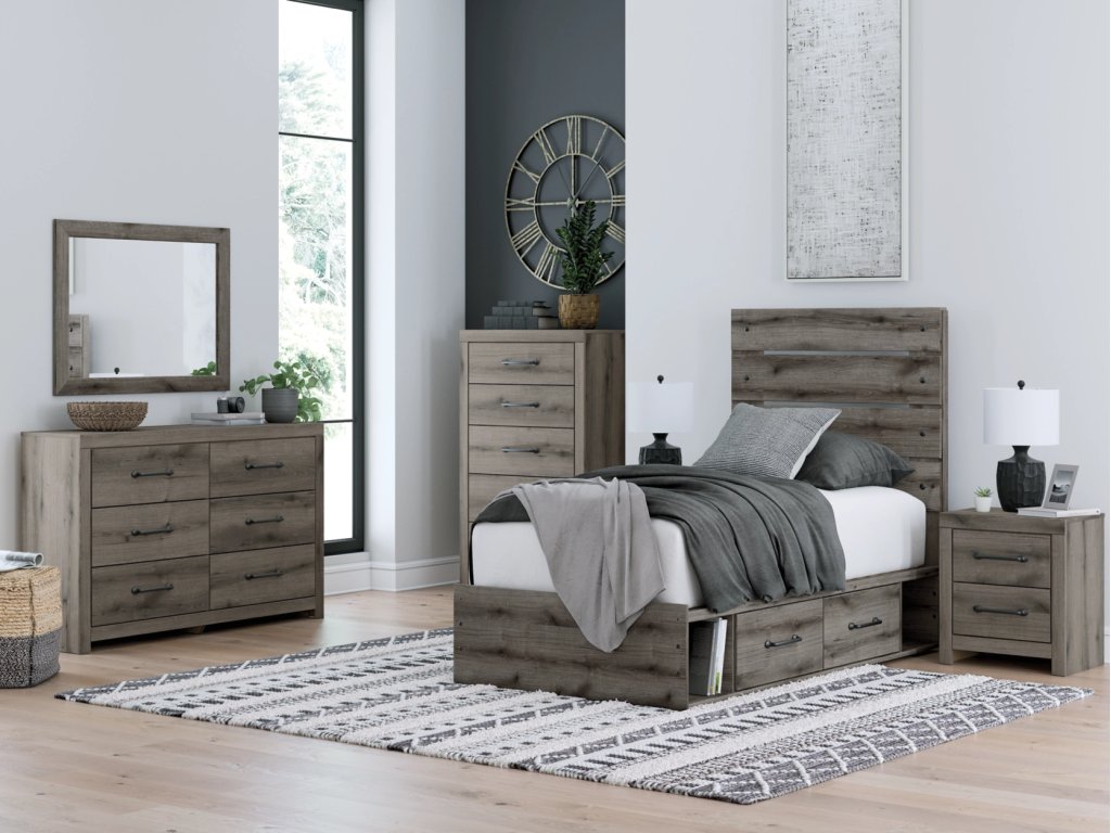 Graystorm Twin Panel Bed with Storage - image 11
