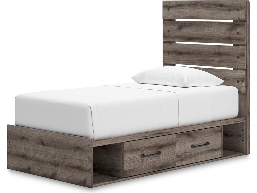 Graystorm Twin Panel Bed with Storage - image 4