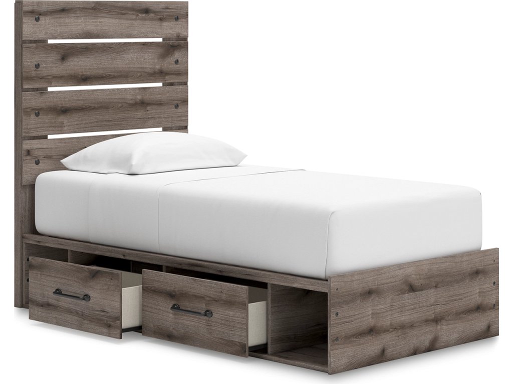 Graystorm Twin Panel Bed with Storage - image 5