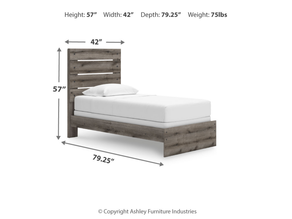 Graystorm Twin Panel Bed - image 3