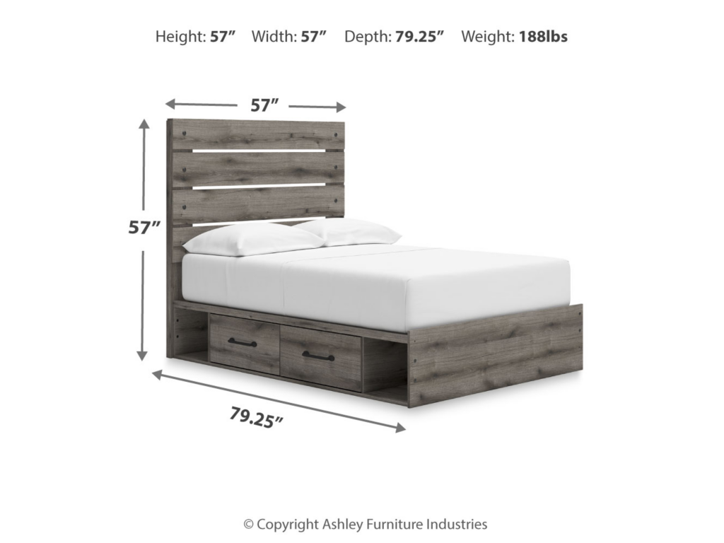 Graystorm Full Panel Storage Bed - image 3