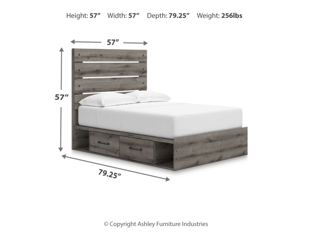 Graystorm Full Panel Bed with Storage - image 3