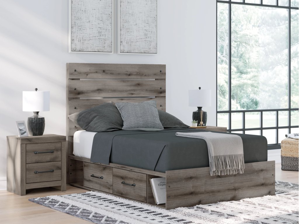 Graystorm Full Panel Bed with Storage - image 1