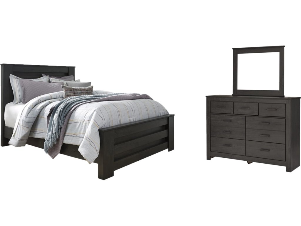 Brinxton Queen Panel Bed, Dresser and Mirror - image 1