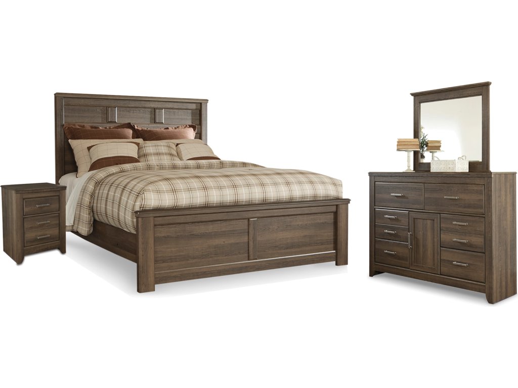 Juararo Queen Panel Bed, Dresser, Mirror and Nightstand - main image