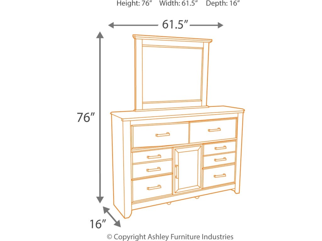 Juararo Queen Poster Bed, Dresser and Mirror - image 4