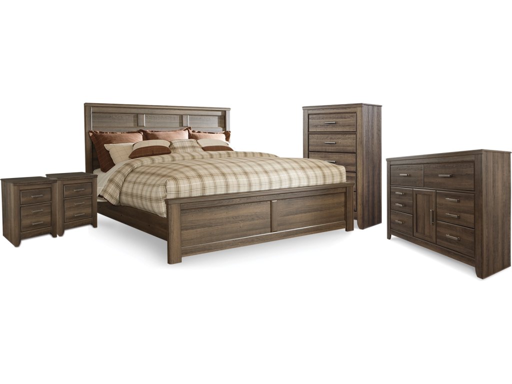 Juararo King Panel Bed, Dresser, Chest and 2 Nightstands - main image