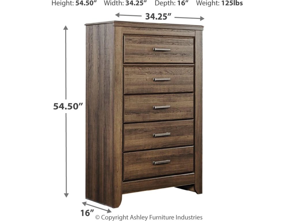 Juararo California King Poster Bed, Dresser, Mirror, Chest and 2 Nightstands - image 17
