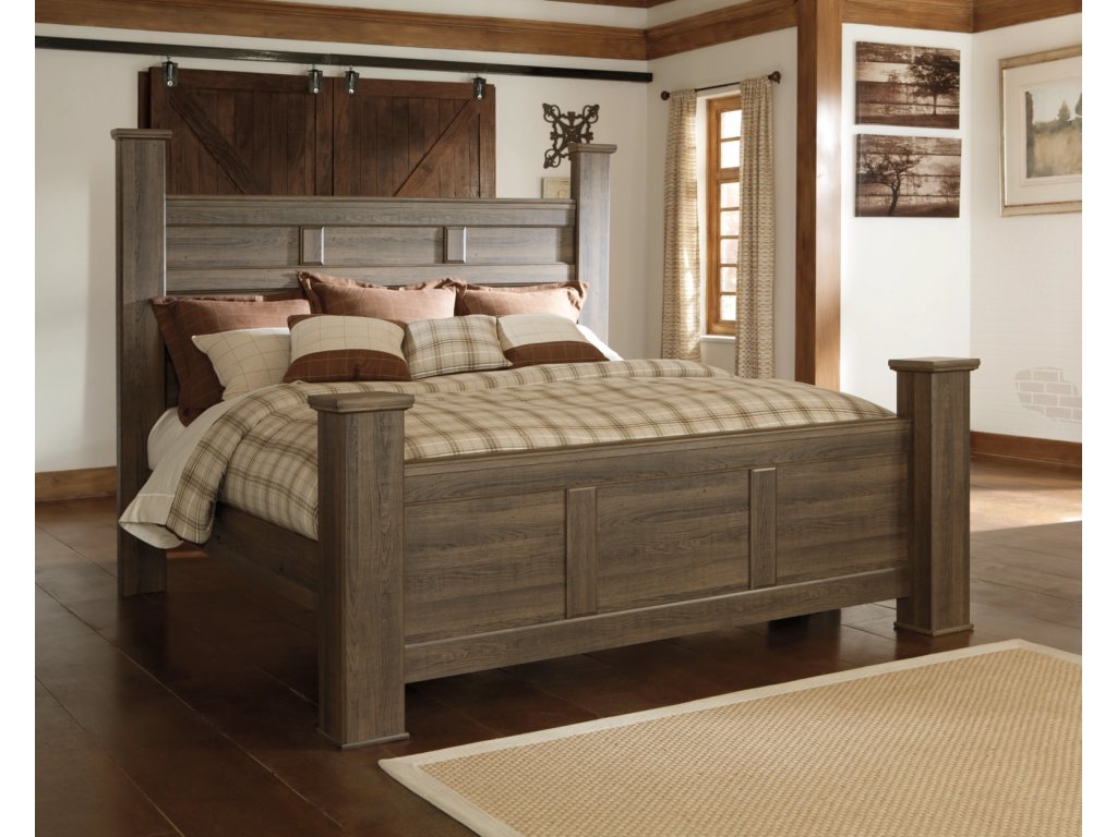 Juararo King Poster Bed, Dresser, Mirror and 2 Nightstands - image 11