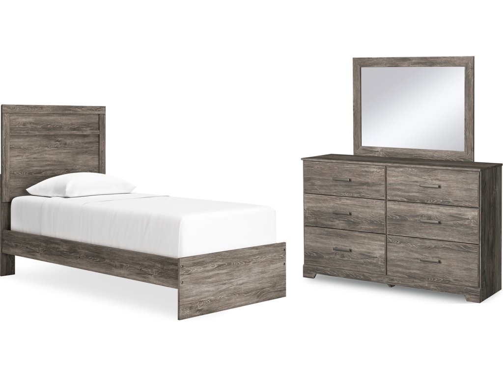 Ralinksi Twin Panel Bed, Dresser and Mirror - main image