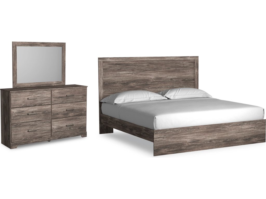 Ralinksi King Panel Bed, Dresser and Mirror - main image