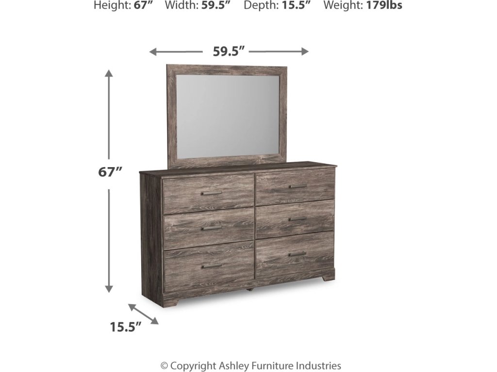 Ralinksi Twin Panel Bed, Dresser and Mirror - image 10