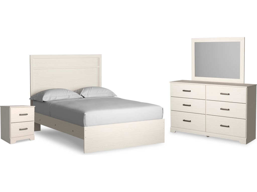 Stelsie Full Panel Bed, Dresser, Mirror and Nightstand - image 1