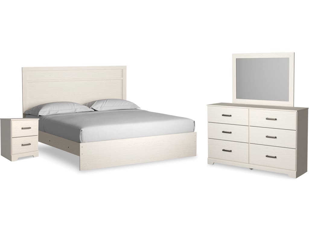 Stelsie King Panel Bed with Dresser, Mirror and Nightstand - main image