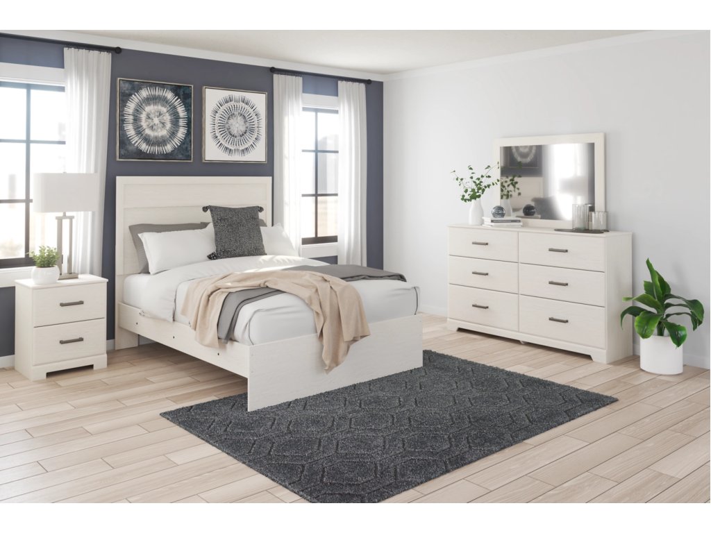 Stelsie Full Panel Bed, Dresser, Mirror and Nightstand - main image