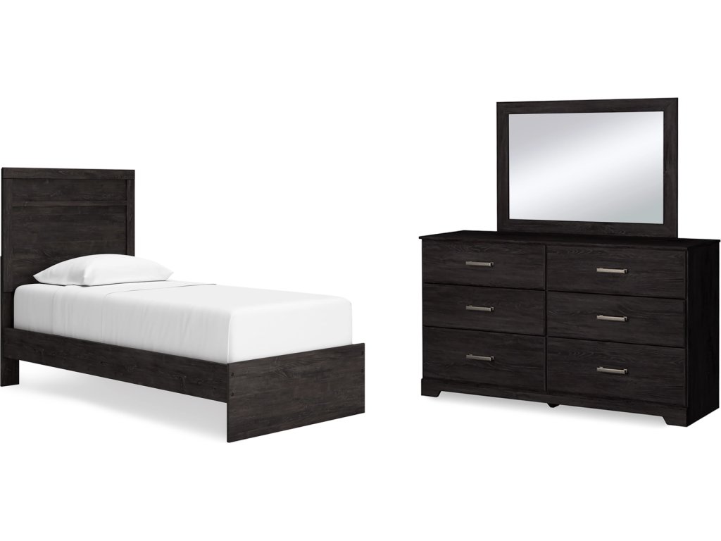 Belachime Twin Panel Bed, Dresser and Mirror - main image