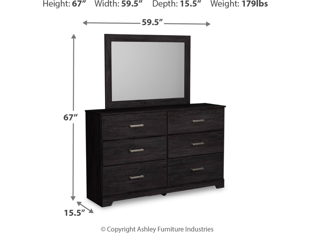 Belachime Twin Panel Bed, Dresser and Mirror - image 3