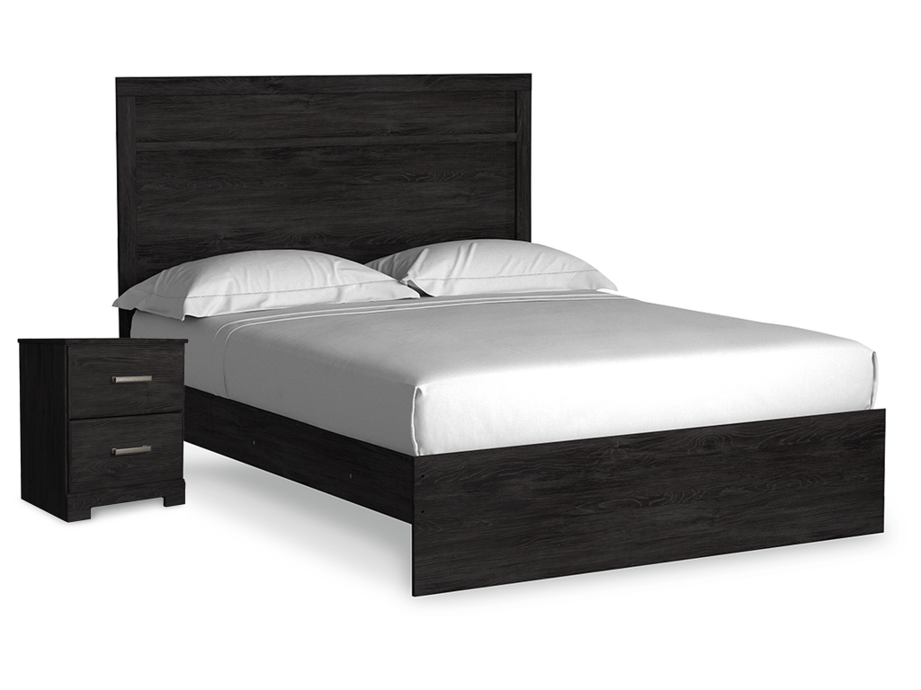 Belachime Queen Panel Bed and Nightstand - main image