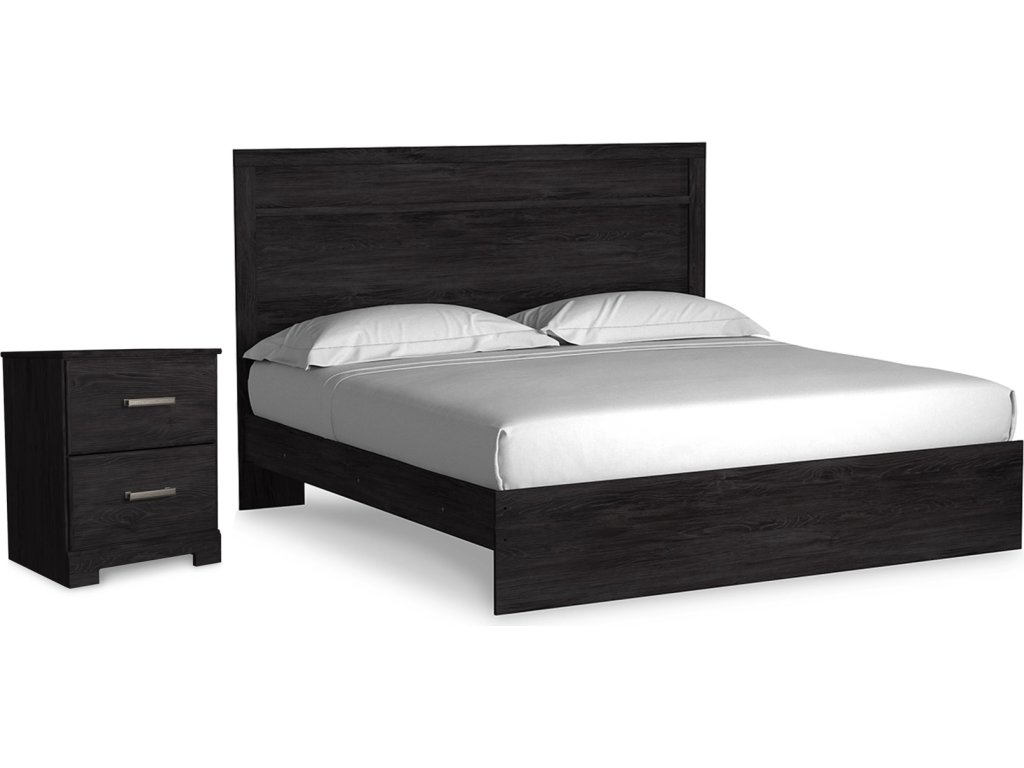 Belachime King Panel Bed and Nightstand - main image