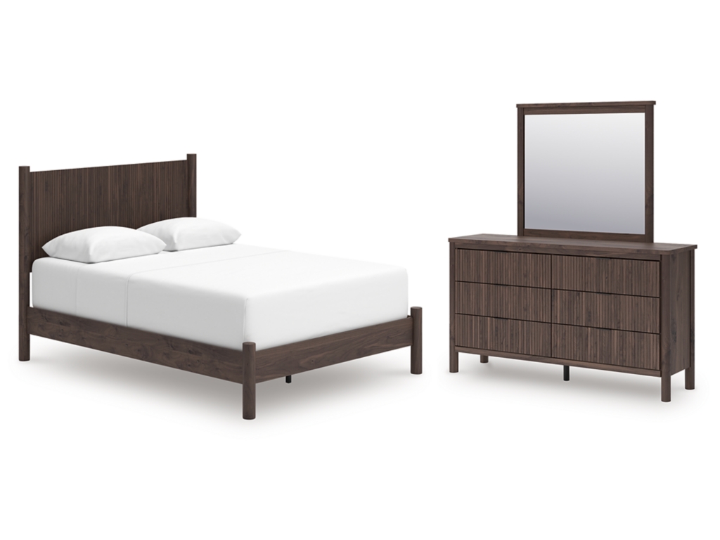 Pamytta Queen Panel Bed, Dresser and Mirror - main image