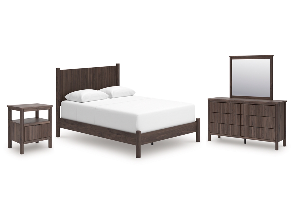 Pamytta Queen Panel Bed, Dresser, Mirror and Nightstand - main image