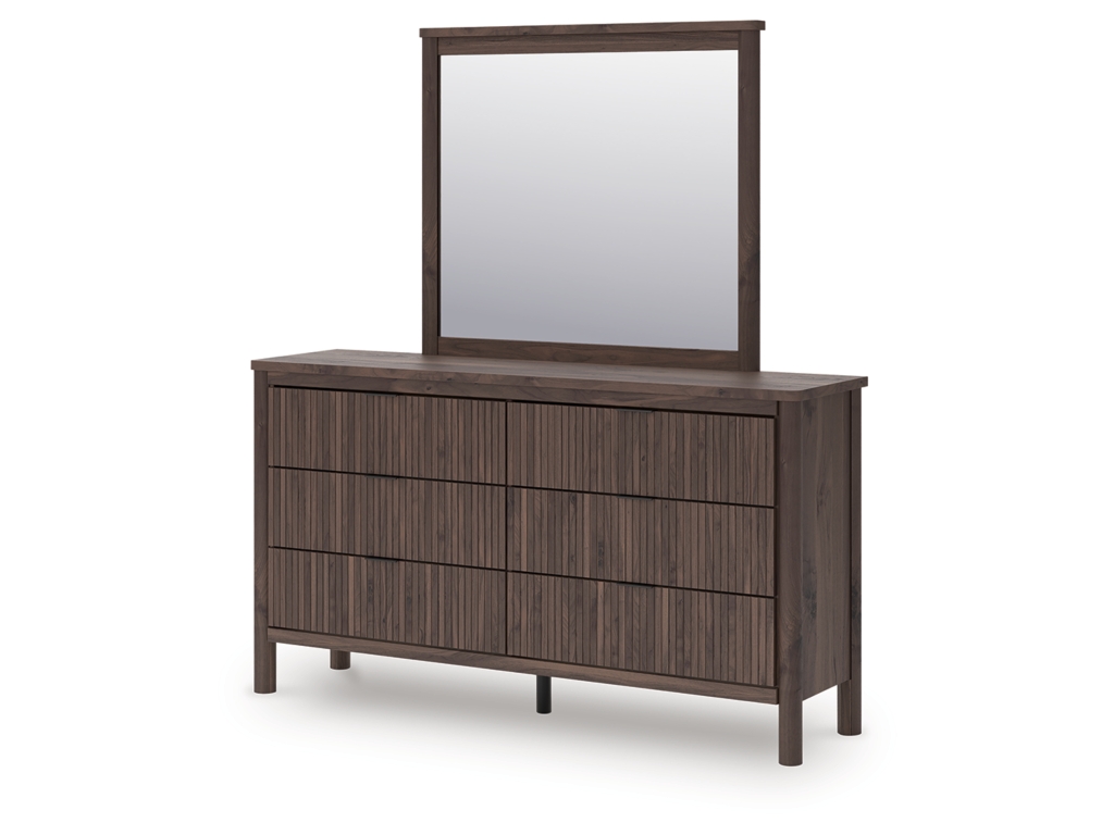 Pamytta Twin Upholstered Panel Bed, Dresser and Mirror - image 7