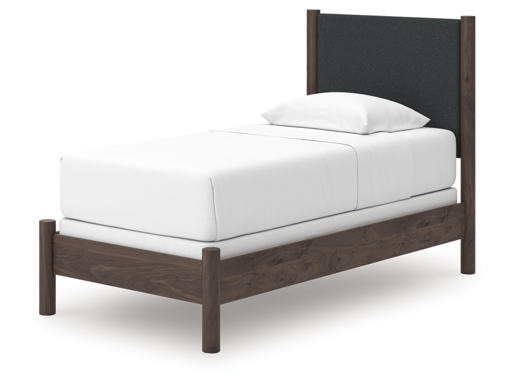 Pamytta Twin Upholstered Panel Bed, Dresser and Mirror - image 13