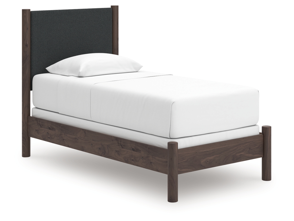 Pamytta Twin Upholstered Panel Bed, Dresser and Mirror - image 9