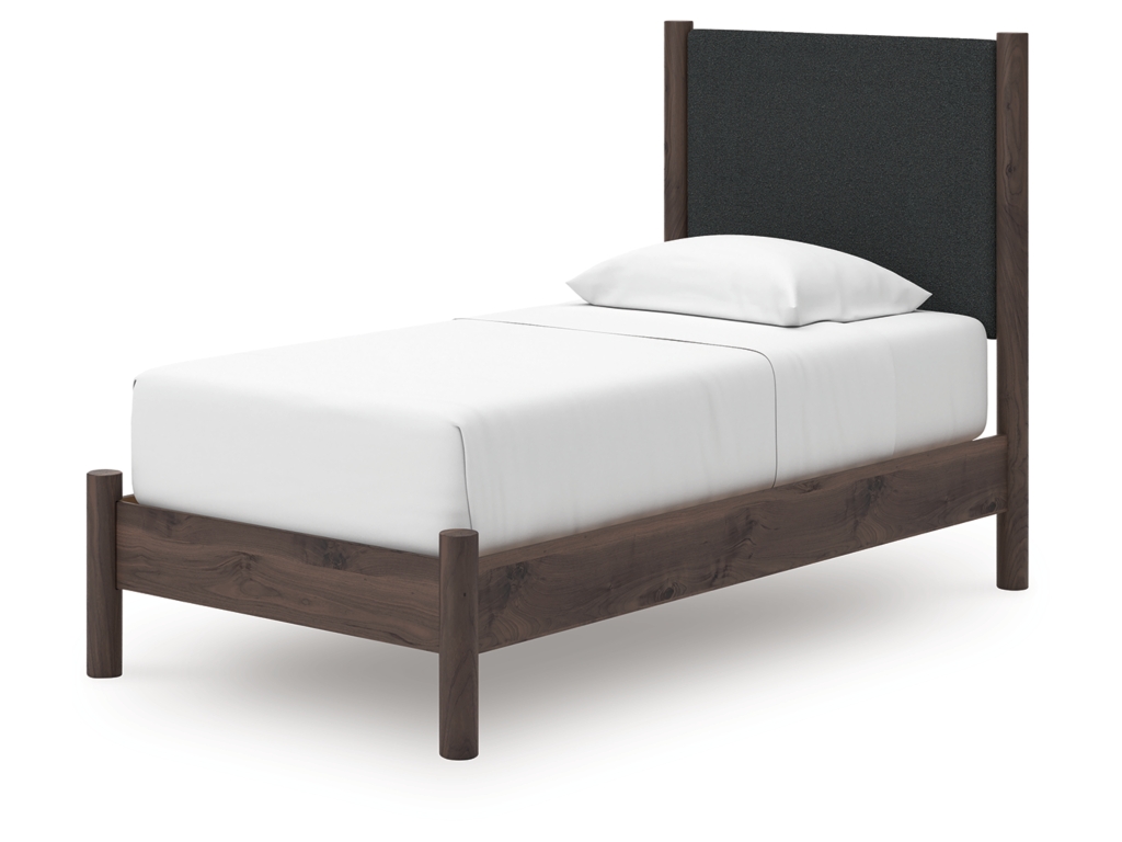 Pamytta Twin Upholstered Panel Platform Bed - image 3