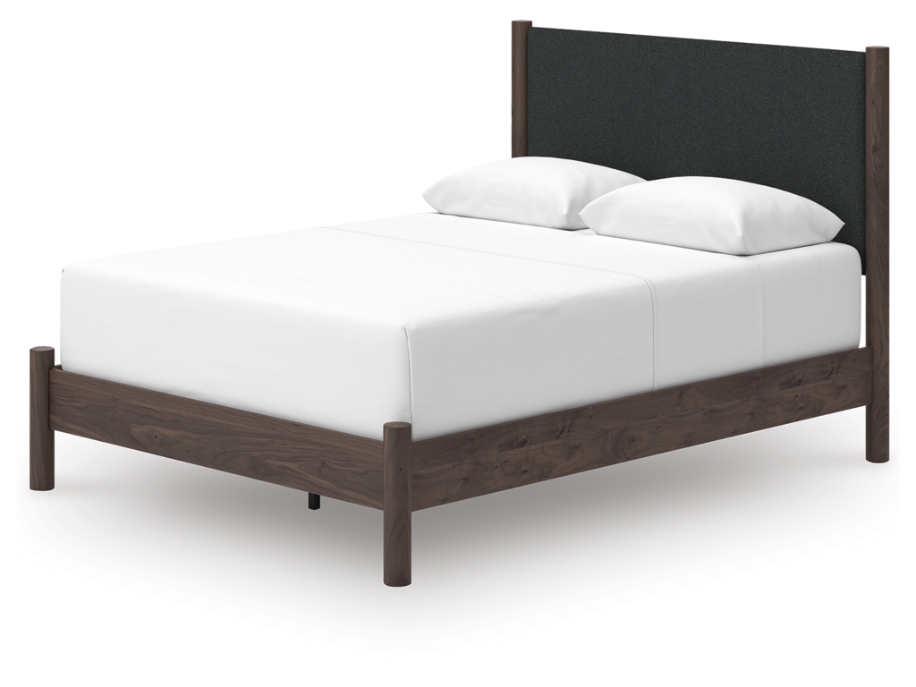 Pamytta Queen Upholstered Panel Bed, Dresser and Mirror - image 13