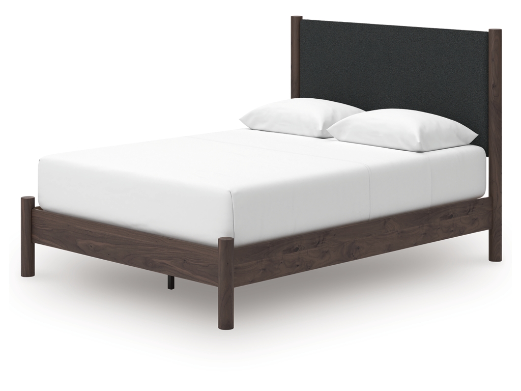 Pamytta Queen Upholstered Platform Bed, Dresser and Mirror - image 13