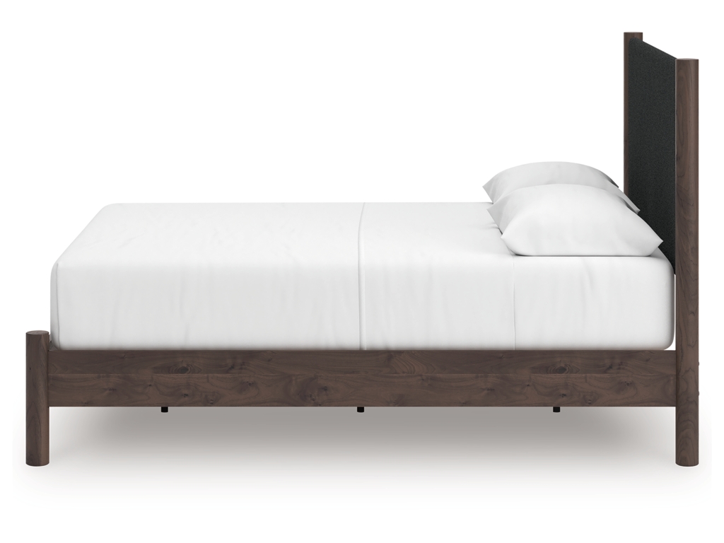 Pamytta Queen Upholstered Platform Bed, Dresser and Mirror - image 12