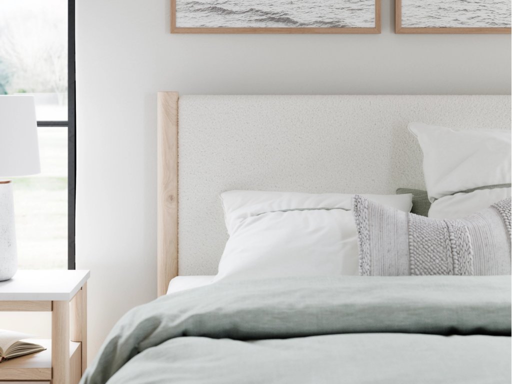 Cadmori Queen Upholstered Panel Bed - image 8