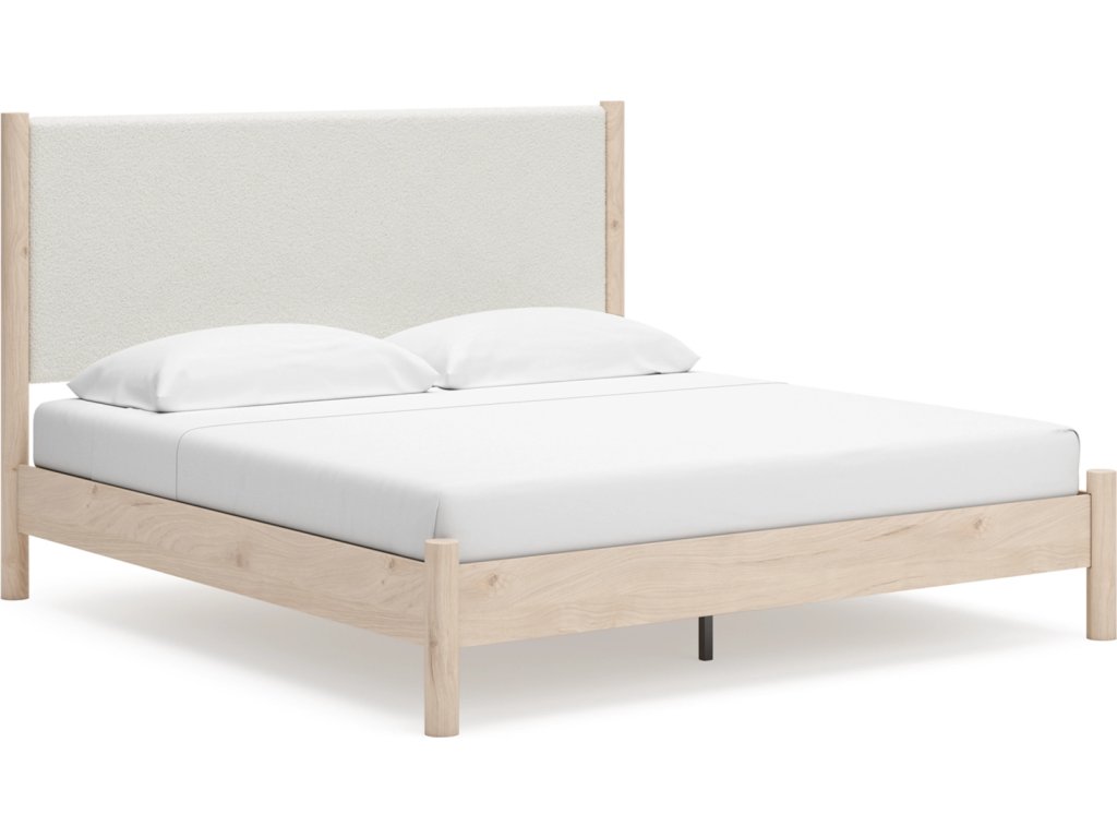 Cadmori King Upholstered Panel Bed - main image