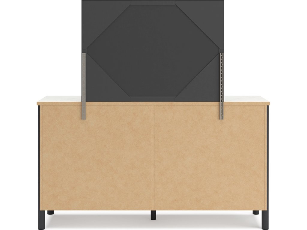 Cadmori King Upholstered Panel Bed, Dresser and Mirror - image 6