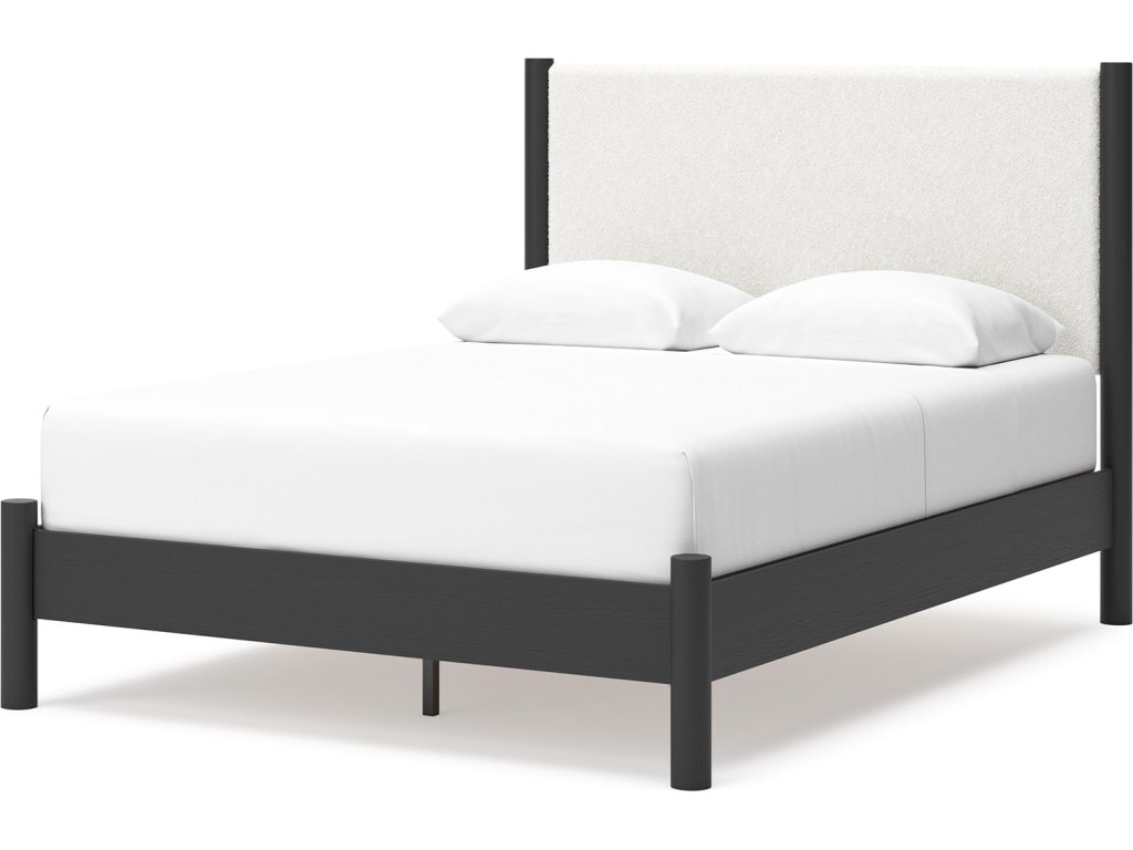 Cadmori Queen Upholstered Panel Bed, Dresser and Mirror - image 11